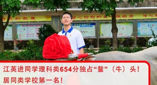 高考654分有望华中科大,家长送学校一头活牛感谢,网友:活久见!