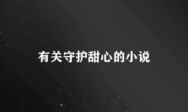 有关守护甜心的小说