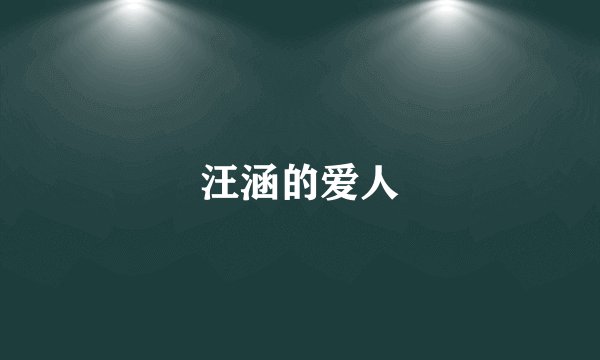 汪涵的爱人