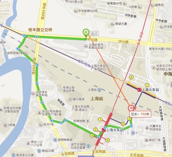 上海汽车总站在上海火车站旁边吗