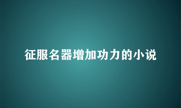 征服名器增加功力的小说