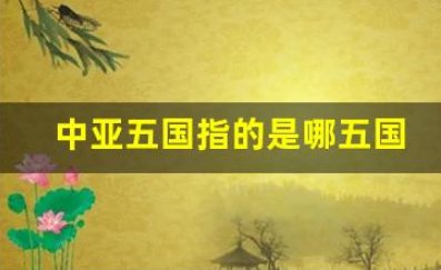 中亚五国有多少人口？？？
