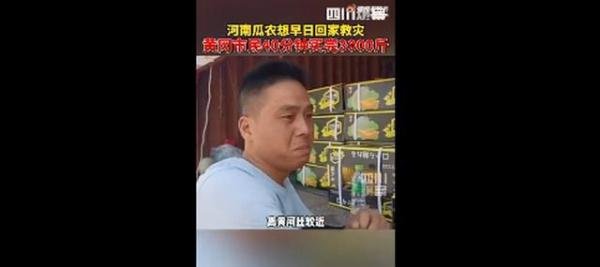 市民40分钟买完河南瓜农3000斤瓜