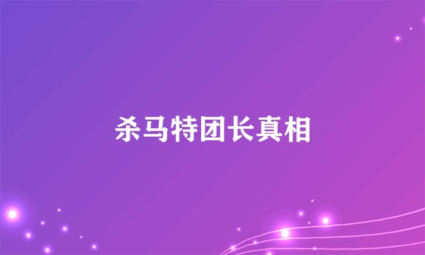 杀马特团长真相