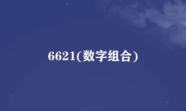 6621(数字组合)