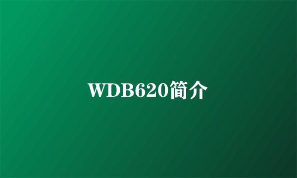 WDB620简介