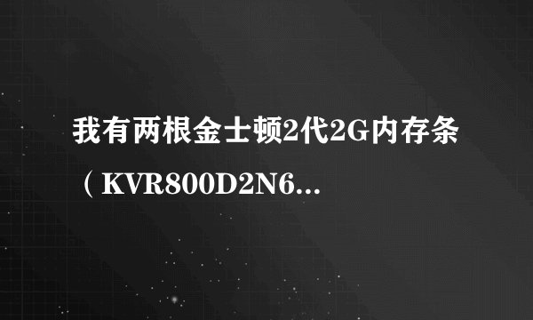 我有两根金士顿2代2G内存条（KVR800D2N6/2G-SP）是二手的，现在想拿出去卖，能卖多少？