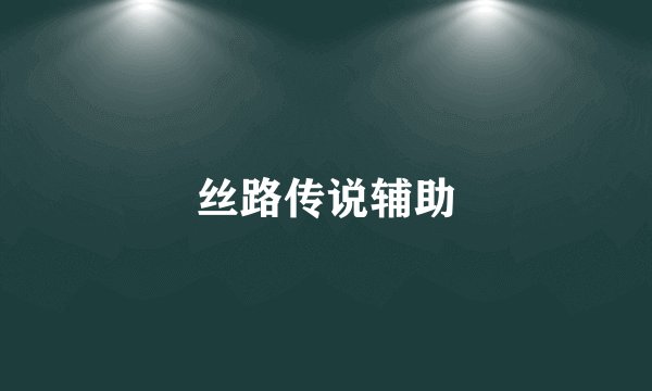 丝路传说辅助