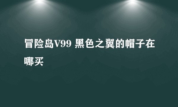 冒险岛V99 黑色之翼的帽子在哪买