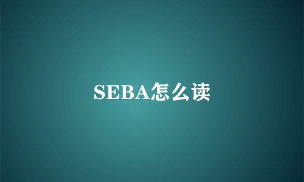 SEBA怎么读