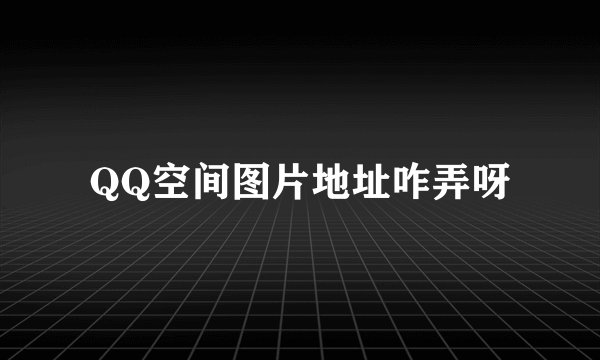 QQ空间图片地址咋弄呀