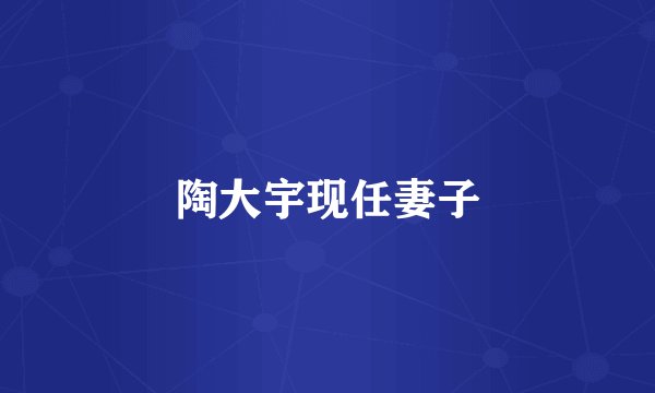 陶大宇现任妻子