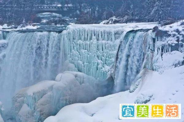 美国严寒8人被冻死，尼亚加拉大瀑布却美成了仙境