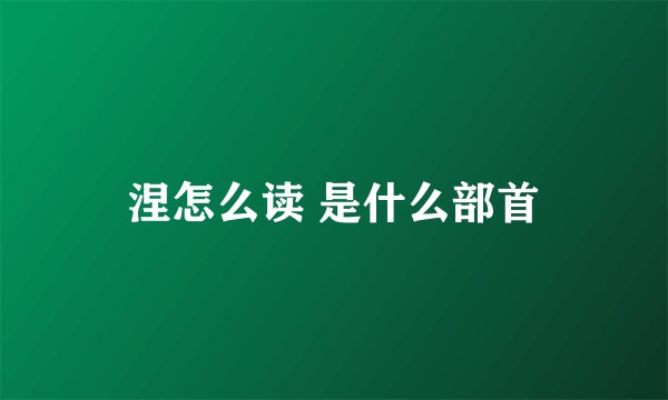 涅怎么读 是什么部首