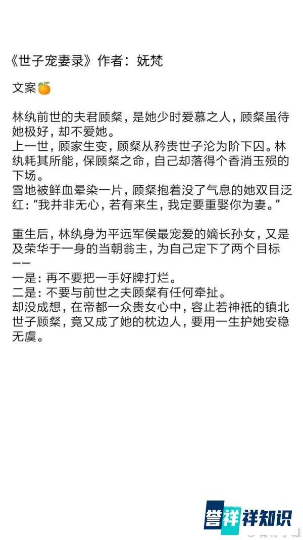 橘子推文??超好看的双重生文