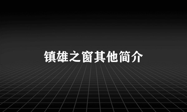 镇雄之窗其他简介