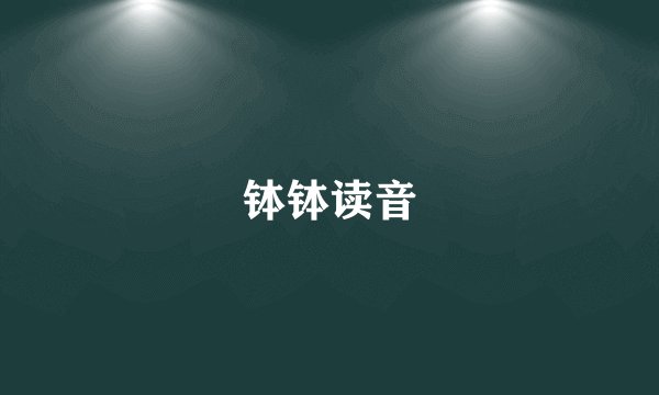 钵钵读音