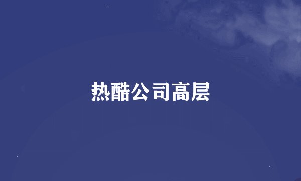 热酷公司高层