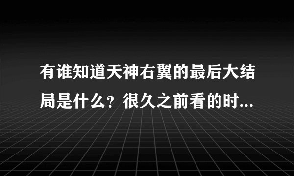 有谁知道天神右翼的最后大结局是什么？很久之前看的时候还没连载完，后来就没看了