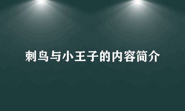 刺鸟与小王子的内容简介