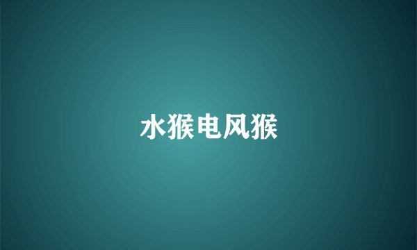 水猴电风猴