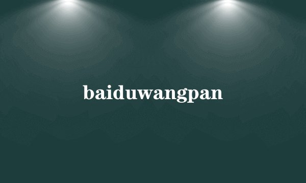 baiduwangpan
