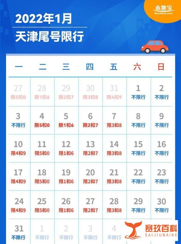 天津限号轮换时间2022年1月
