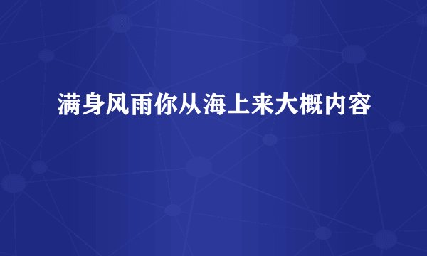 满身风雨你从海上来大概内容