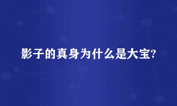 影子的真身为什么是大宝?