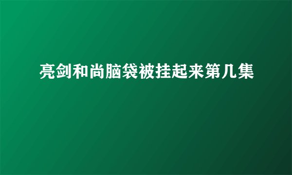 亮剑和尚脑袋被挂起来第几集