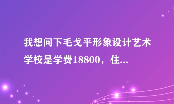 我想问下毛戈平形象设计艺术学校是学费18800，住宿费和其它工具费，材料费等自己拿吗