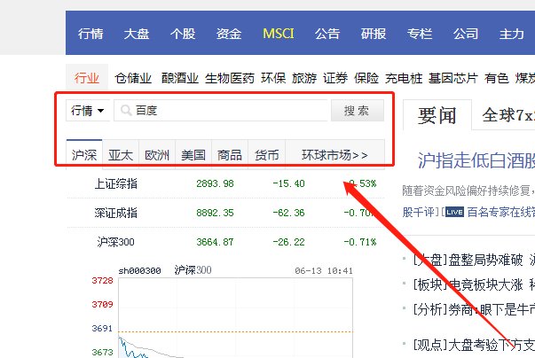 在新浪怎么查看公司资产负债表