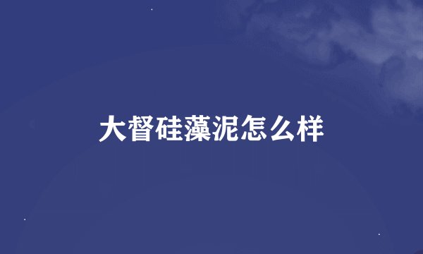 大督硅藻泥怎么样