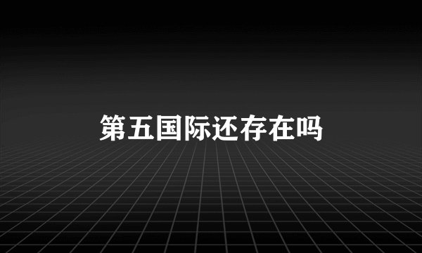 第五国际还存在吗
