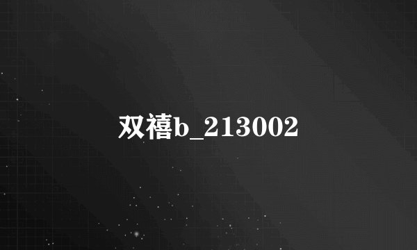 双禧b_213002