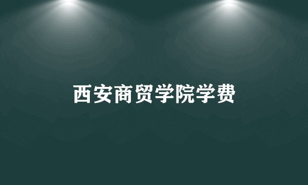 西安商贸学院学费