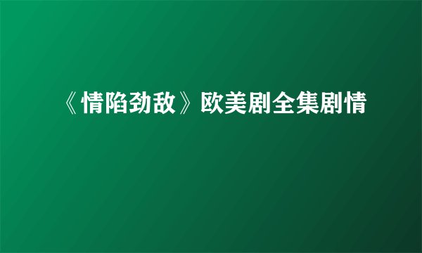 《情陷劲敌》欧美剧全集剧情