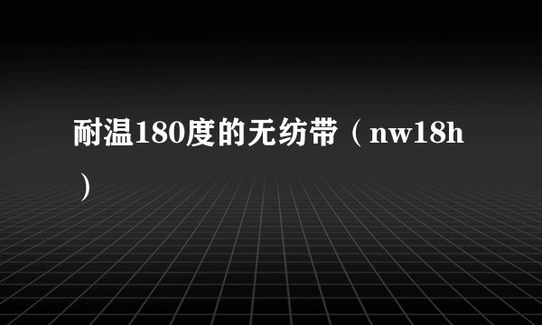 耐温180度的无纺带（nw18h）