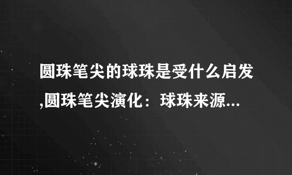 圆珠笔尖的球珠是受什么启发,圆珠笔尖演化：球珠来源启发设计