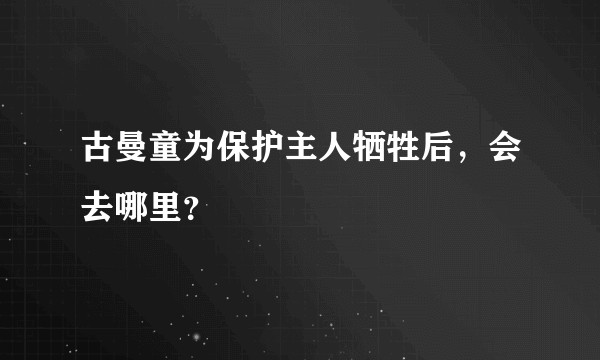 古曼童为保护主人牺牲后，会去哪里？
