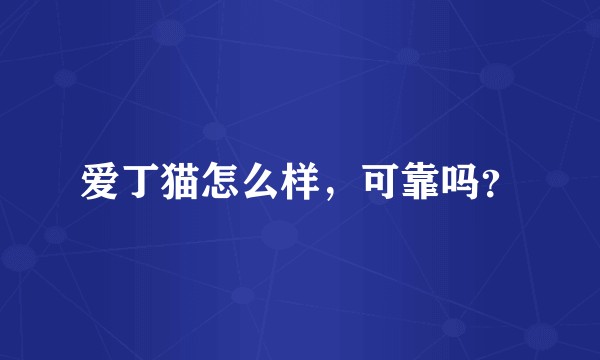 爱丁猫怎么样，可靠吗？