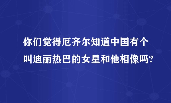 你们觉得厄齐尔知道中国有个叫迪丽热巴的女星和他相像吗?
