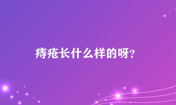 痔疮长什么样的呀？